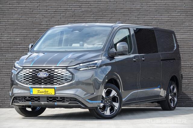 Ford TRANSIT CUSTOM E-Transit L2H1 218Pk Aut. | Dubbele Cabine | 5-Persoons | Elektrisch | Sport 320 | 360° Camera | 19''