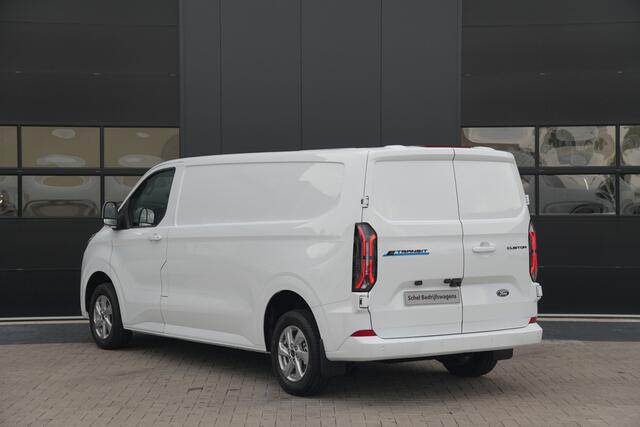 Ford TRANSIT CUSTOM E-Transit 320 L2H1 Limited 71 kWh 218pk - 2x Schuifdeur - Trekhaak - Pro Power - Camera - Carplay - Rijklaar