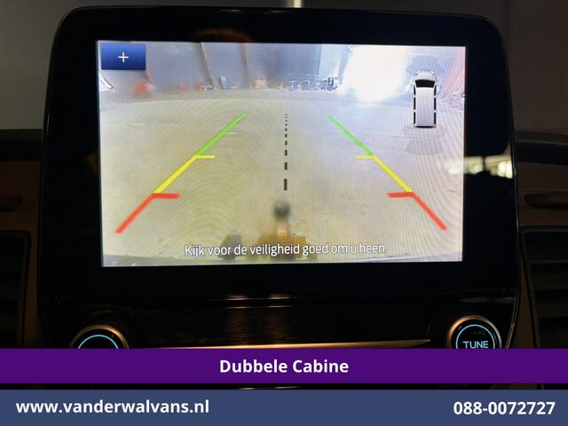 Ford TRANSIT CUSTOM 2.0 TDCI 131pk Automaat L2H1 Dubbele Cabine Euro6 Airco | 6-Zits | Camera | Apple Carplay | Adaptieve Cruisecontrol LED, Android Auto, Trekhaak, Stoelverwarming, Verwarmde voorruit, Parkeersensoren, Achterklep