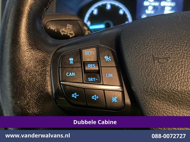 Ford TRANSIT CUSTOM 2.0 TDCI 131pk Automaat L2H1 Dubbele Cabine Euro6 Airco | 6-Zits | Camera | Apple Carplay | Adaptieve Cruisecontrol LED, Android Auto, Trekhaak, Stoelverwarming, Verwarmde voorruit, Parkeersensoren, Achterklep