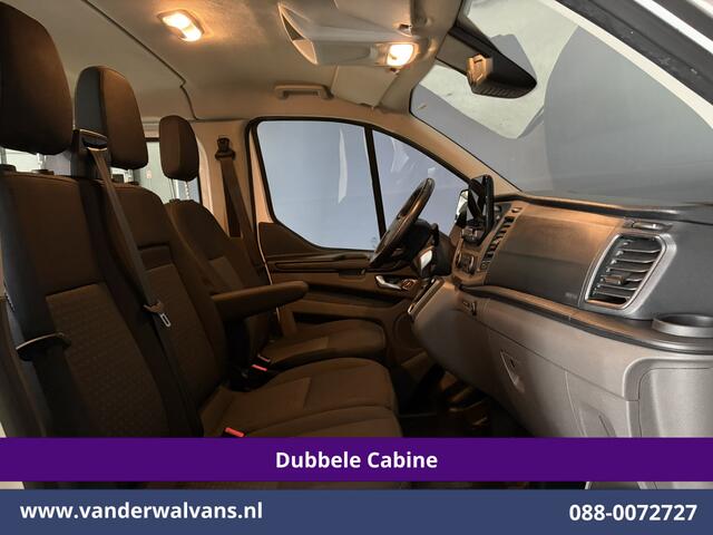 Ford TRANSIT CUSTOM 2.0 TDCI 131pk Automaat L2H1 Dubbele Cabine Euro6 Airco | 6-Zits | Camera | Apple Carplay | Adaptieve Cruisecontrol LED, Android Auto, Trekhaak, Stoelverwarming, Verwarmde voorruit, Parkeersensoren, Achterklep