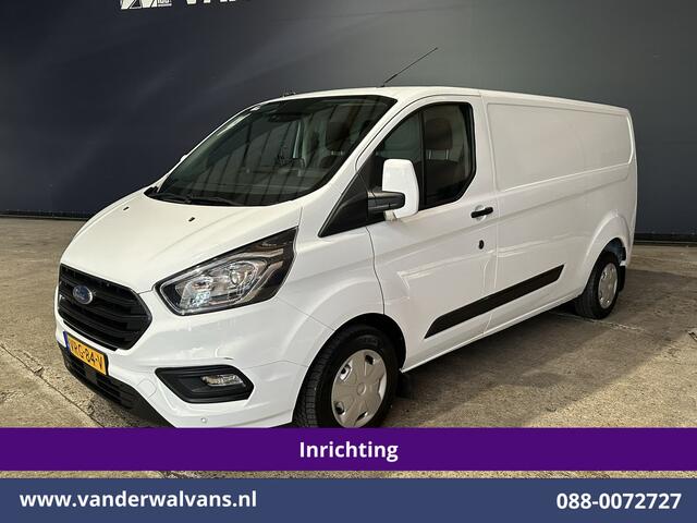 Ford TRANSIT CUSTOM 2.0 TDCI 130pk L2H1 inrichting Euro6 Airco | Camera | Apple Carplay | LED | Cruisecontrol Android Auto, Stoelverwarming, Verwarmde voorruit, Parkeersensoren, Bijrijdersbank, 2800kg trekvermogen