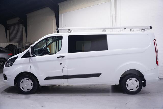Ford TRANSIT CUSTOM 2.0 TDCI 130 pk L2 Dubbel Cabine 5-Zits Navi Camera, Apple Carplay, Cruise Control, PDC V+A