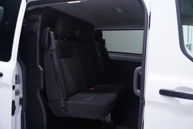 Ford TRANSIT CUSTOM 2.0 TDCI 130 pk L2 Dubbel Cabine 5-Zits Navi Camera, Apple Carplay, Cruise Control, PDC V+A