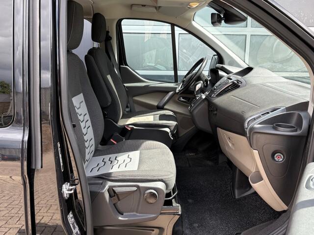 Ford TRANSIT CUSTOM 2.0 TDCI 131PK L2 Automaat / Dubbelcabine / 2x Schuifdeur / Camera / Cruise / Navi / Bluetooth / Trekhaak / Stoelverwarming