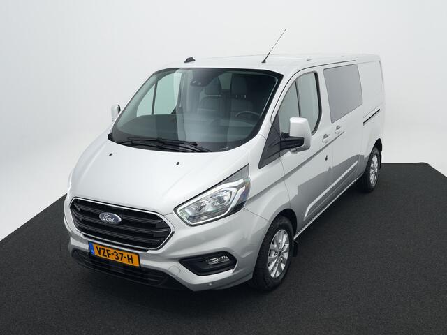 Ford TRANSIT CUSTOM 320 2.0 TDCI 130pk L2H1 Limited DC | Camera | Leer | El. verst. stoel | Stoelverw. | Voorruitverw. | 6-zits | Adapt. cruise | 100% dealer onderh.