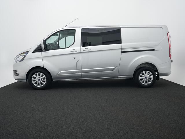 Ford TRANSIT CUSTOM 320 2.0 TDCI 130pk L2H1 Limited DC | Camera | Leer | El. verst. stoel | Stoelverw. | Voorruitverw. | 6-zits | Adapt. cruise | 100% dealer onderh.