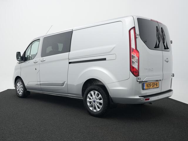 Ford TRANSIT CUSTOM 320 2.0 TDCI 130pk L2H1 Limited DC | Camera | Leer | El. verst. stoel | Stoelverw. | Voorruitverw. | 6-zits | Adapt. cruise | 100% dealer onderh.