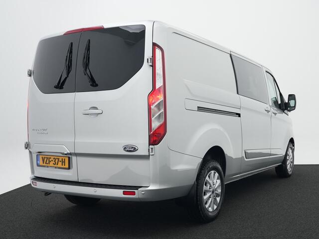 Ford TRANSIT CUSTOM 320 2.0 TDCI 130pk L2H1 Limited DC | Camera | Leer | El. verst. stoel | Stoelverw. | Voorruitverw. | 6-zits | Adapt. cruise | 100% dealer onderh.