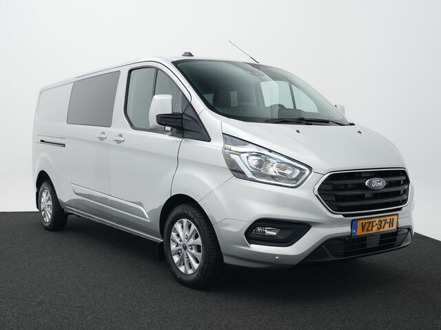 Ford TRANSIT CUSTOM 320 2.0 TDCI 130pk L2H1 Limited DC | Camera | Leer | El. verst. stoel | Stoelverw. | Voorruitverw. | 6-zits | Adapt. cruise | 100% dealer onderh.