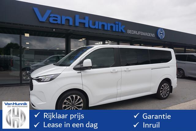 Ford TRANSIT CUSTOM Tourneo 340L 2.5 PHEV 233PK Titanium X PRIJS INCL. BPM Leder, 19" LM, B&O, Pano, Elec. Schuifdeur, Trekhaak!! NR. TR19