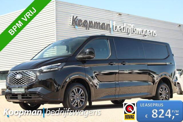 Ford TRANSIT CUSTOM E-Transit 320 L2H1 Limited DC | 71 kWh | Driver Assist | Adap. Cruise | 360° Camera | Carplay/Android | Lease 824,- p/m