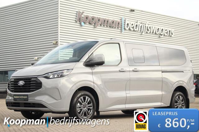 Ford TRANSIT CUSTOM 2.5 PHEV 233pk L2H1 Kombi Limited | 8-Persoons | Incl BPM | Stuur + Stoelverwarming | Keyless | Lease 860,- p/m