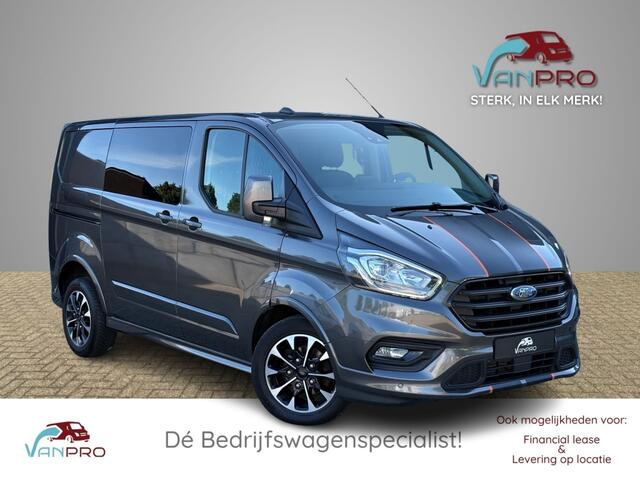Ford TRANSIT CUSTOM Sport Automaat 2.0 TDCI 185PK Dubbelcabine/ 2x schuifdeur / LED / Stoelverwarming / Navi / Carplay / Cruise / Airco / Camera