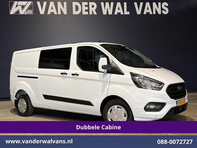 Ford TRANSIT CUSTOM 2.0 TDCI 130pk L2H1 Dubbele Cabine Euro6 Airco | 6-Zits | Apple Carplay | LED | Cruisecontrol 2800kg trekhaak, Stoelverwarming, Verwarmde voorruit, Parkeersensoren