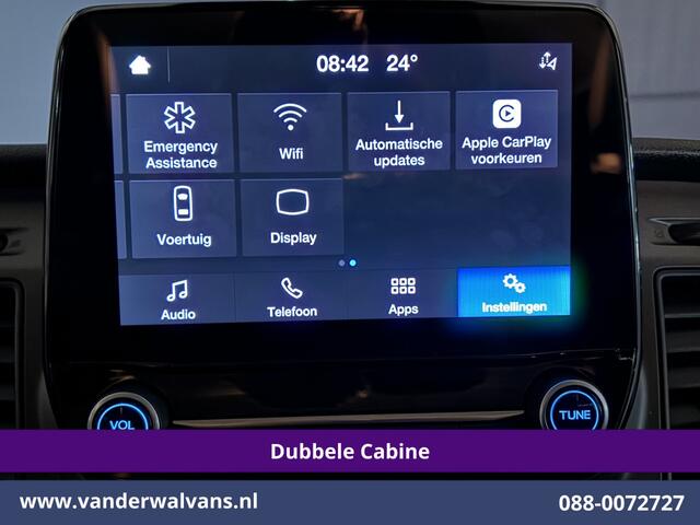 Ford TRANSIT CUSTOM 2.0 TDCI 130pk L2H1 Dubbele Cabine Euro6 Airco | 6-Zits | Apple Carplay | LED | Cruisecontrol 2800kg trekhaak, Stoelverwarming, Verwarmde voorruit, Parkeersensoren