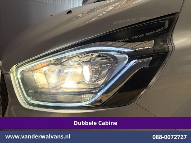 Ford TRANSIT CUSTOM 2.0 TDCI 130pk L2H1 Dubbele Cabine Euro6 Airco | 6-Zits | Apple Carplay | LED | Cruisecontrol 2800kg trekhaak, Stoelverwarming, Verwarmde voorruit, Parkeersensoren