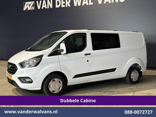Ford TRANSIT CUSTOM 2.0 TDCI 130pk L2H1 Dubbele Cabine Euro6 Airco | 6-Zits | Apple Carplay | LED | Cruisecontrol 2800kg trekhaak, Stoelverwarming, Verwarmde voorruit, Parkeersensoren
