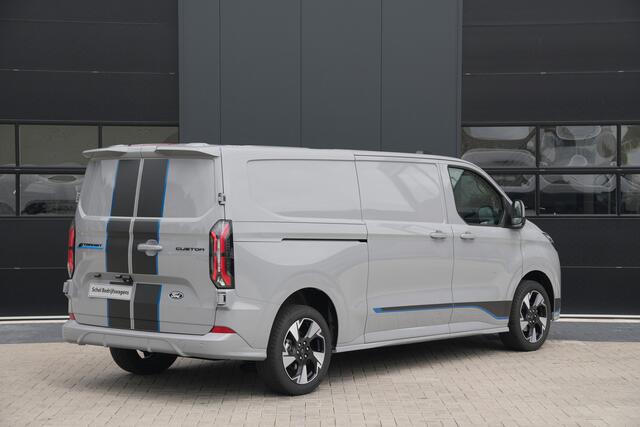 Ford TRANSIT CUSTOM E-Transit 340 L2H1 Sport 71 kWh 218pk - ACC - DDS LED - Pro Power - Verwarmd stuurwiel - Navi - 360 Camera - Rijklaar