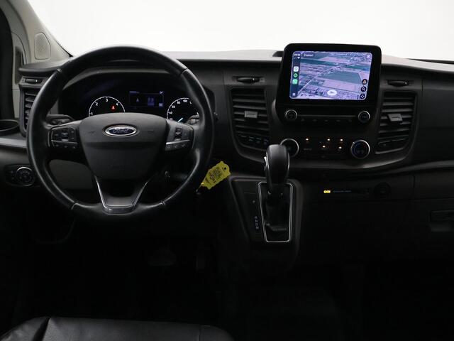 Ford TRANSIT CUSTOM 340 2.0 TDCI L2H1 170 PK DUBBEL CAB AUT. + CARPLAY | TREKHAAK | CAMERA | STOELVERW.