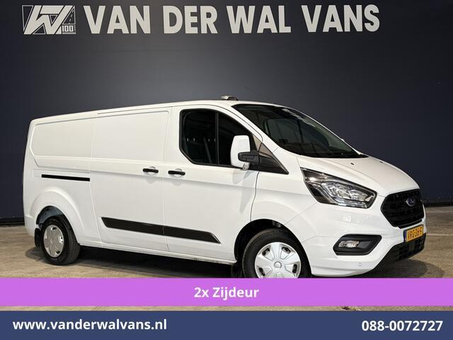 Ford TRANSIT CUSTOM 2.0 TDCI 130pk L2H1 Euro6 Airco | 2x zijdeur | Camera | Navigatie | LED | Cruisecontrol | 2800kg Trekhaak Android Auto, Parkeersensoren, Verwarmde voorruit, Bijrijdersbank, Achterklep
