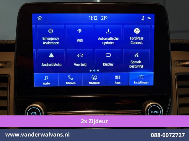 Ford TRANSIT CUSTOM 2.0 TDCI 130pk L2H1 Euro6 Airco | 2x zijdeur | Camera | Navigatie | LED | Cruisecontrol | 2800kg Trekhaak Android Auto, Parkeersensoren, Verwarmde voorruit, Bijrijdersbank, Achterklep