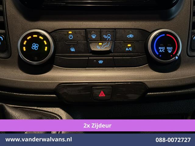 Ford TRANSIT CUSTOM 2.0 TDCI 130pk L2H1 Euro6 Airco | 2x zijdeur | Camera | Navigatie | LED | Cruisecontrol | 2800kg Trekhaak Android Auto, Parkeersensoren, Verwarmde voorruit, Bijrijdersbank, Achterklep