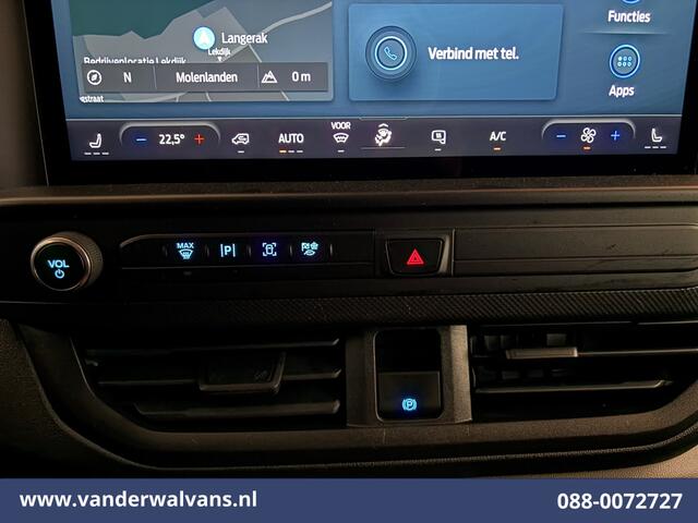 Ford TRANSIT CUSTOM 2.0 TDCI 136pk L1H1 Euro6 Airco | Camera | Navigatie | LED | Apple Carplay | Adaptieve Cruisecontrol Android Auto, Verwarmde voorruit, Stoelverwarming, Parkeersensoren, Bijrijdersbank, 2590kg trekvermogen