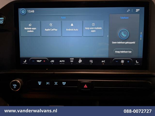 Ford TRANSIT CUSTOM 2.0 TDCI 136pk L1H1 Euro6 Airco | Camera | Apple Carplay | LED | Cruisecontrol Android Auto, Verwarmde voorruit, Stoelverwarming, Parkeersensoren, Bijrijdersbank, 2740kg trekvermogen