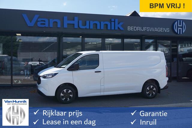 Ford TRANSIT CUSTOM e-Transit 320L 218PK 71KWH Trend AUT BPM VRIJ!! Apple CP / Android A, LED, 2300KG Trekgewicht NR. EC01