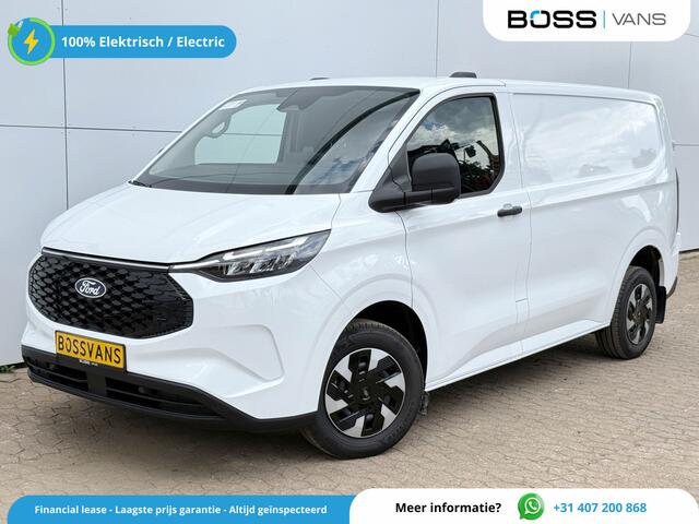 Ford TRANSIT CUSTOM e-Transit 71kWh 140PK Elektrisch 344km WLTP 2300kg Trekvermogen BEV Snelladen Stoel + Stuur verwarming LED Cruise Control Camera Carplay Parkeersensoren v+a