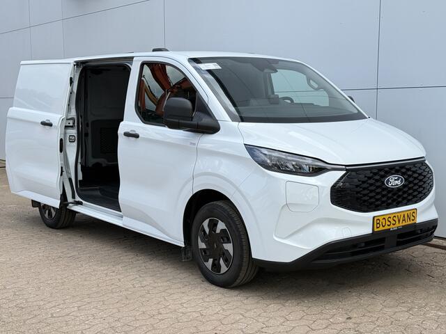 Ford TRANSIT CUSTOM e-Transit 71kWh 140PK Elektrisch 344km WLTP 2300kg Trekvermogen BEV Snelladen Stoel + Stuur verwarming LED Cruise Control Camera Carplay Parkeersensoren v+a
