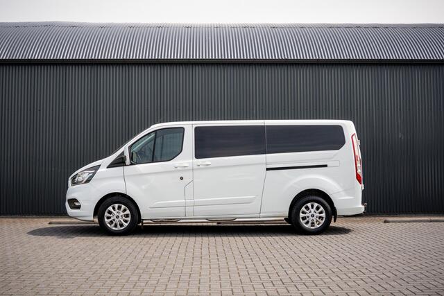 Ford TRANSIT CUSTOM 2.0 EcoBlue L2H1 | 170 PK | Automaat | DC 5-Zits | LED | Camera | Carplay | Cruise | PDC | Trekhaak