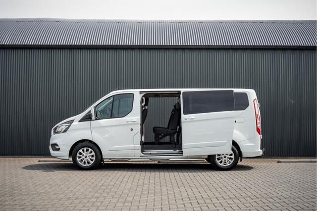 Ford TRANSIT CUSTOM 2.0 EcoBlue L2H1 | 170 PK | Automaat | DC 5-Zits | LED | Camera | Carplay | Cruise | PDC | Trekhaak