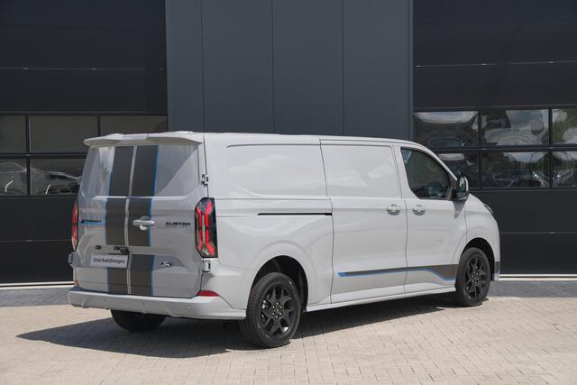 Ford TRANSIT CUSTOM E-Transit 340 L2H1 Sport 71 kWh 218pk - 2x Schuif - Stoel/Stuurverwarming - Cruise - Keyless - Rijklaar