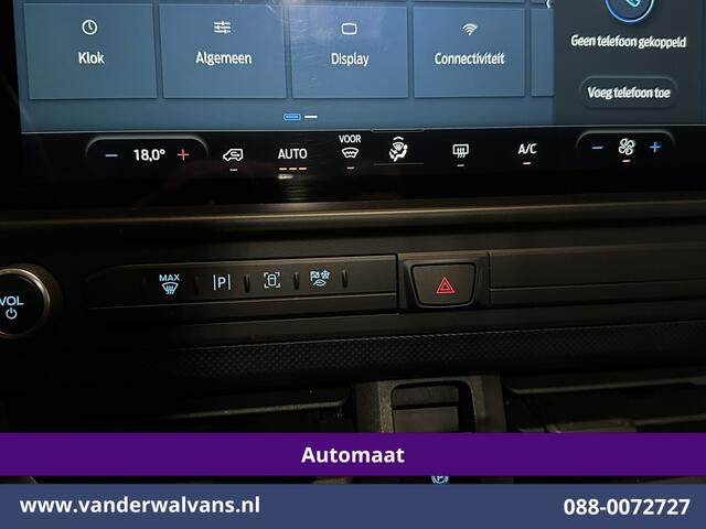 Ford TRANSIT CUSTOM 2.0 TDCI 136pk Automaat L1H1 Euro6 Airco | Camera | Apple Carplay | Cruisecontrol | LED | 2740kg trekhaak Android Auto, Parkeersensoren, Verwarmde voorruit, Bijrijdersbank