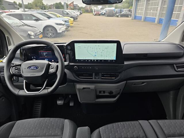 Ford TRANSIT CUSTOM 340 2.5 PHEV L2H1 Limited 233pk | Kombi | Incl. BTW/BPM | Dubbele zijschuifdeur | Privacy Glass | Inklapbare trekhaak | Verwarmbare bijrijdersbank | 17 inch lichtmetalen velgen | Driver Assistance Pack Premium | Verwarmbaar stuurwiel
