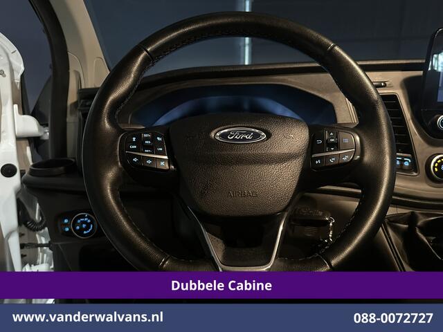 Ford TRANSIT CUSTOM 2.0 TDCI 130pk L2H1 Dubbele Cabine Euro6 Airco | 5-Zits | Camera | LED | Tachograaf Cruisecontrol, Trekhaak, Stoelverwarming, Verwarmde voorruit, Parkeersensoren