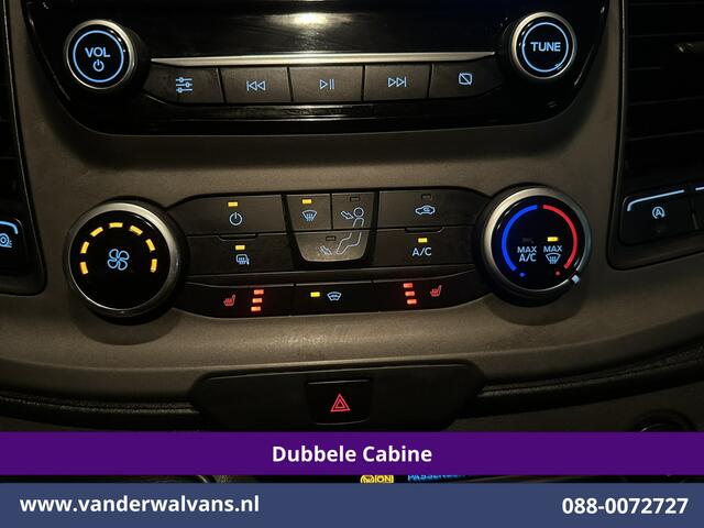 Ford TRANSIT CUSTOM 2.0 TDCI 130pk L2H1 Dubbele Cabine Euro6 Airco | 5-Zits | Camera | LED | Tachograaf Cruisecontrol, Trekhaak, Stoelverwarming, Verwarmde voorruit, Parkeersensoren