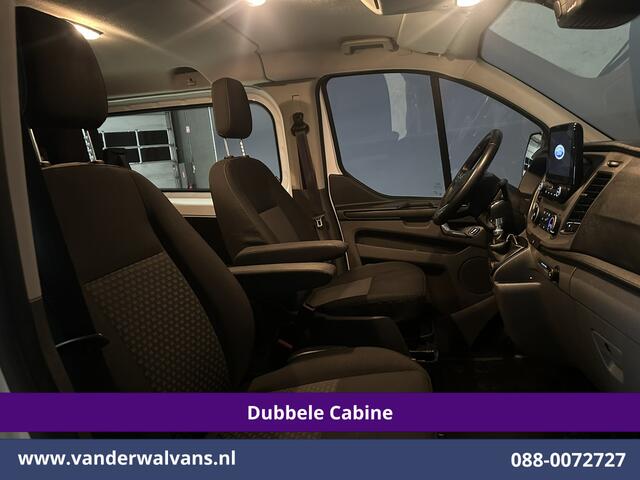 Ford TRANSIT CUSTOM 2.0 TDCI 130pk L2H1 Dubbele Cabine Euro6 Airco | 5-Zits | Camera | LED | Tachograaf Cruisecontrol, Trekhaak, Stoelverwarming, Verwarmde voorruit, Parkeersensoren