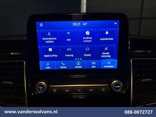 Ford TRANSIT CUSTOM 2.0 TDCI 130pk L2H1 Euro6 Airco | Navigatie | Apple Carplay | LED | Cruisecontrol | 2800kg Trekhaak Android Auto, Verwarmde voorruit, Stoelverwarming, Parkeersensoren, Bijrijdersbank