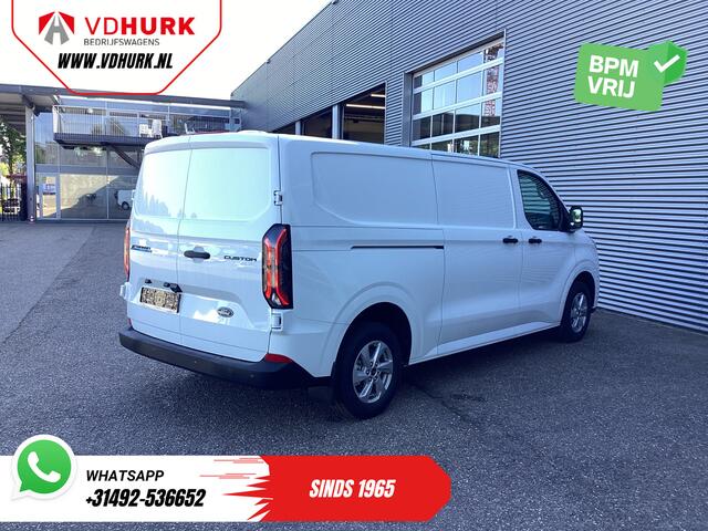 Ford TRANSIT CUSTOM E-Transit L2 Trend 71 kWh 370 Km WLTP Garantie T/m 7-2031/ LED/ Standkachel/ Stoelverw./ Carplay/ Climate/ Camera/ PDC/ LMV/ Cruise