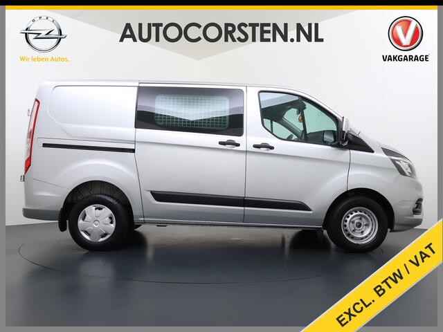 Ford TRANSIT CUSTOM 280 2.0TDCI 130PK Euro 6 L1H1 3-Persoons Navi Airco Cruise Control Bluetooth DAB Pdc Trend Betonplex Vloer Wandbetimmering Schuifdeur+Raam Achterdeuren+Ramen 1e Eigenaar