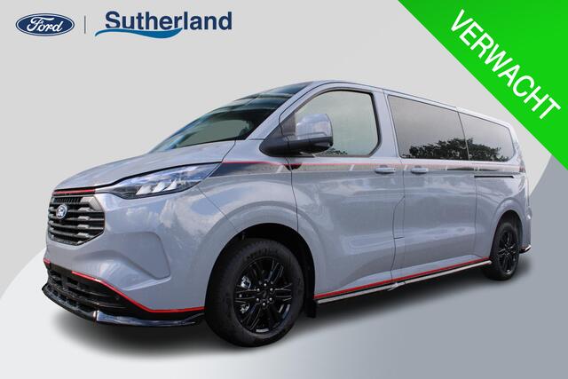 Ford TRANSIT CUSTOM 320 2.5 PHEV L2H1 Grey Platinum DC | Dubbele Cabine | Rijklaar | Dubbele zijschuifdeur | Dual-zone automatische airconditioning | Privacy glass | Groot middenconsole | Trekhaakvoorbereiding | Centrale dubbele vergrendeling | Driver Assistent Pack Ultimate | Verwarmbaar stuurwiel | 2 AGM accus | PHEV 1-fase oplaadkabel 10m | Vehicle Integration System