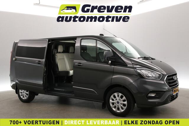 Ford TRANSIT CUSTOM 2.0 TDCI L2H1 Limited 170PK | Dubbele Cabine | Automaat | Airco | Camera | Cruise | 2xSchuifdeur | Trekhaak | Carplay | Parkeersens.