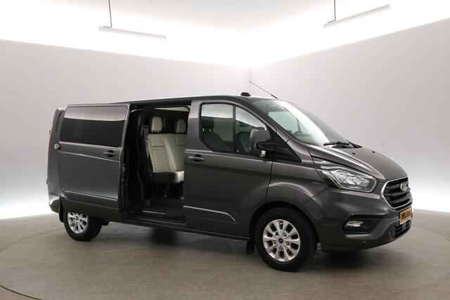 Ford TRANSIT CUSTOM 2.0 TDCI L2H1 Limited 170PK | Dubbele Cabine | Automaat | Airco | Camera | Cruise | 2xSchuifdeur | Trekhaak | Carplay | Parkeersens.