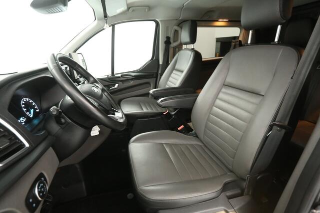 Ford TRANSIT CUSTOM 2.0 TDCI L2H1 Limited 170PK | Dubbele Cabine | Automaat | Airco | Camera | Cruise | 2xSchuifdeur | Trekhaak | Carplay | Parkeersens.