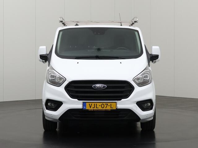 Ford TRANSIT CUSTOM 2.0TDCI 130PK Lang | 2xSchuifdeur | Imperiaal | Trekhaak | Multimedia | Camera | Airco | Cruise | 3-Zits