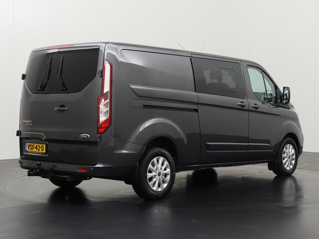 Ford TRANSIT CUSTOM 2.0TDCI 170PK Automaat Lang Dubbele Cabine | 2xSchuifdeur | Navigatie | Camera | 2xSchuifdeur | Trekhaak | Airco | Cruise