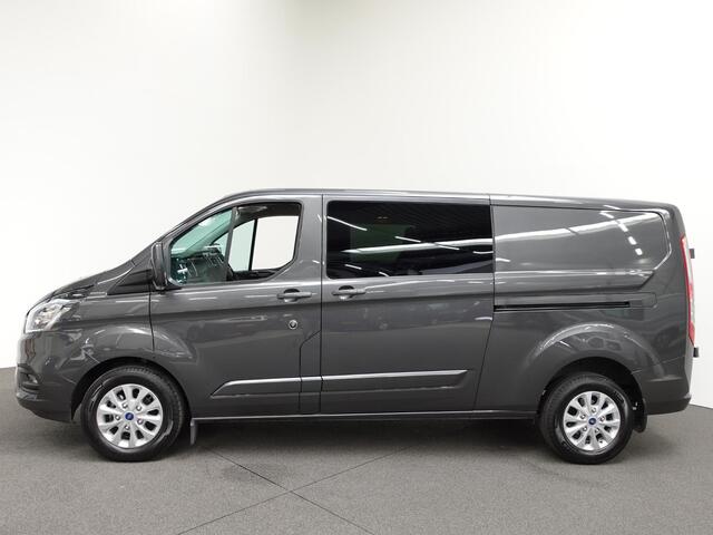 Ford TRANSIT CUSTOM 300 2.0 TDCI L2H1 Limited Dubbele Cabine Navi Airco 2 Schuifdeuren Trekhaak PDC voor & achter Carplay DAB